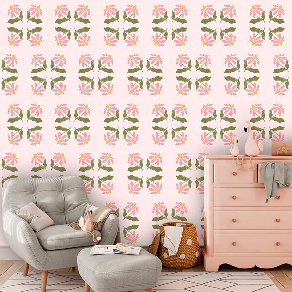 Vzor z kvetov a listov