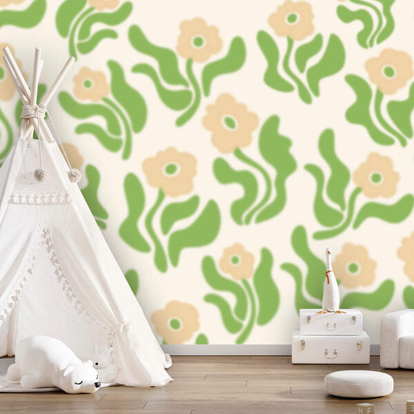 Vzor z kvetov a listov