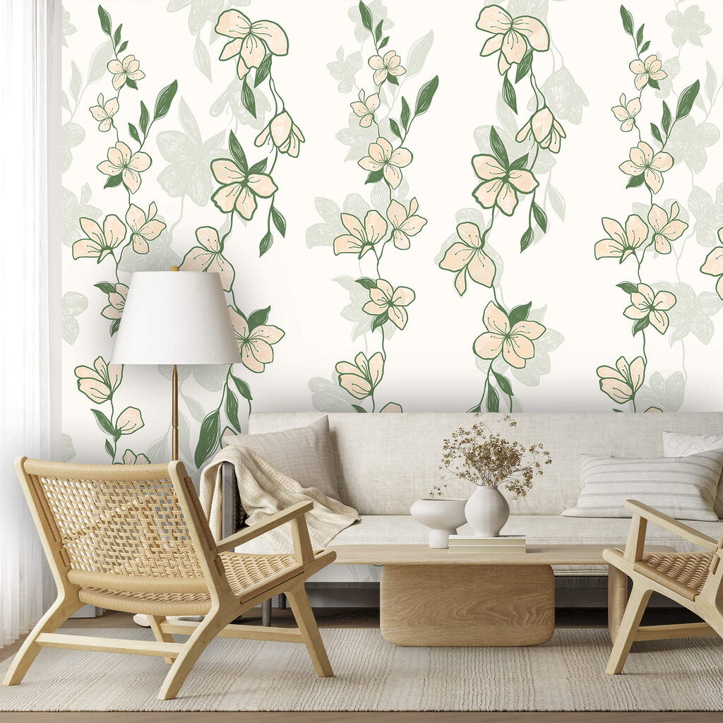 Vzor z kvetov a listov