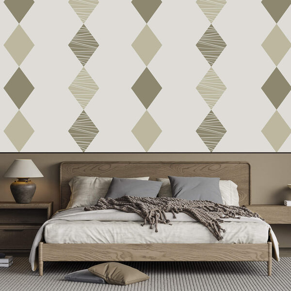 Vzor z kosoštvorcov na bielom pozadí