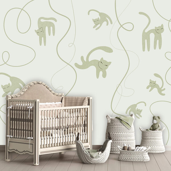 Motív mačiek a vínnej révy