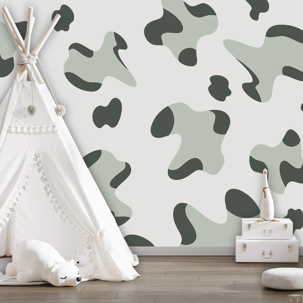 Vzor čiernych a bielych škvŕn