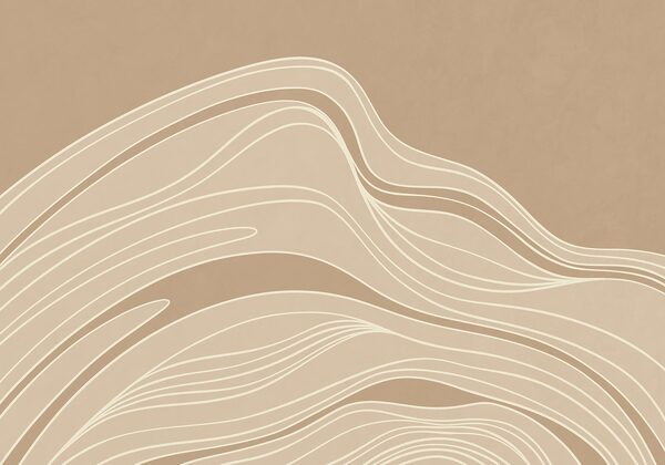 Brown and white wavy lines Brown and white wavy lines
