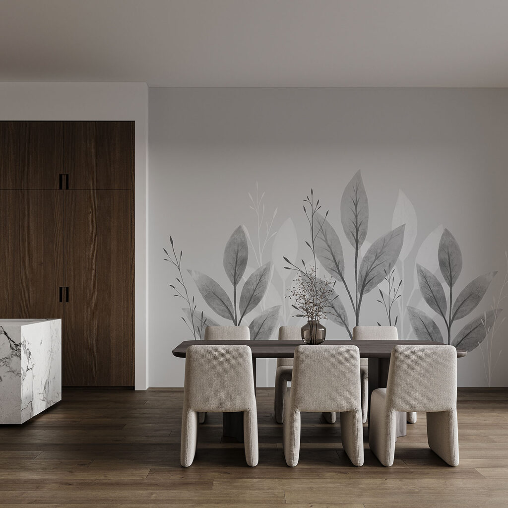 Elegantný botanický čiernobiely dizajn Elegantný botanický čiernobiely dizajn