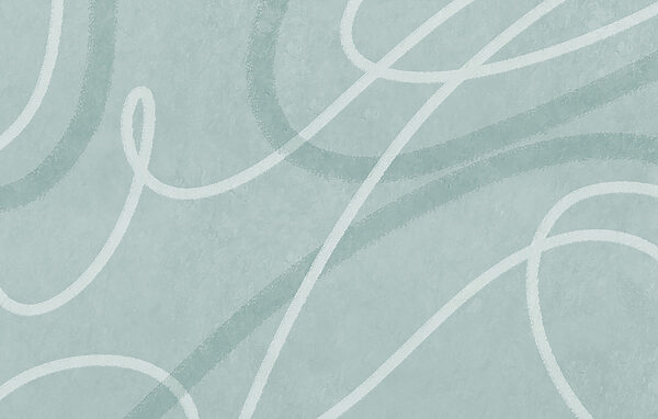 Abstract lines in soft blue hues