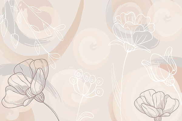 Soft floral patterns in gentle hues