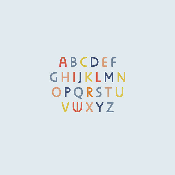Group of colorful letters Group of colorful letters