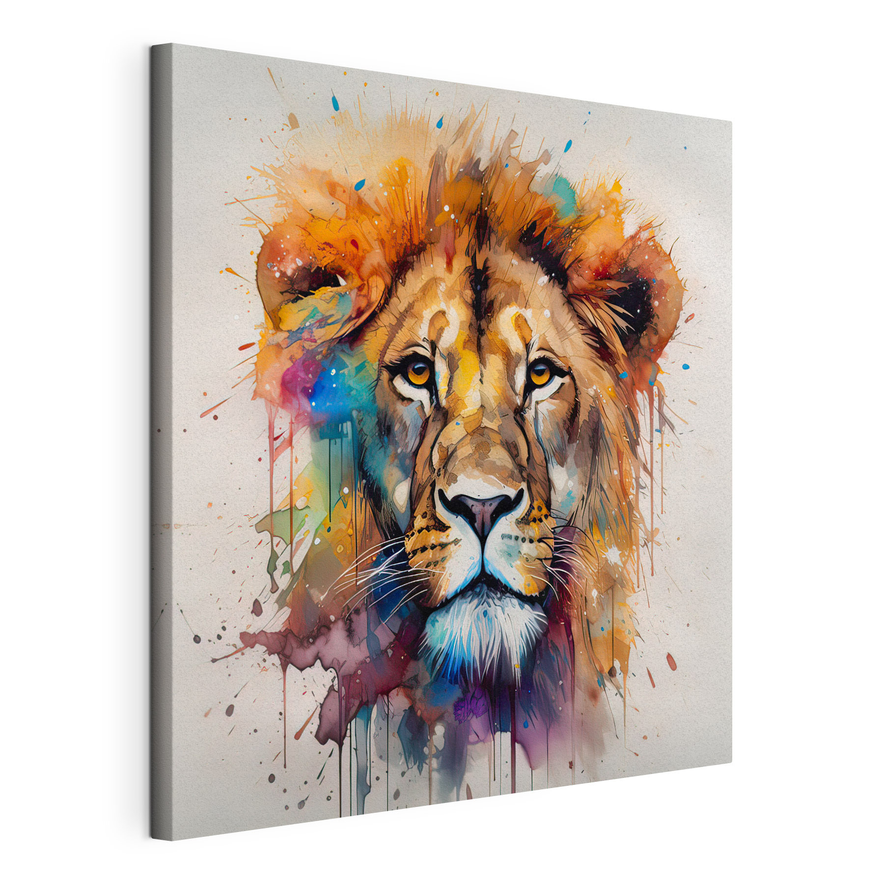 Lion painting of a face Lion painting of a face
