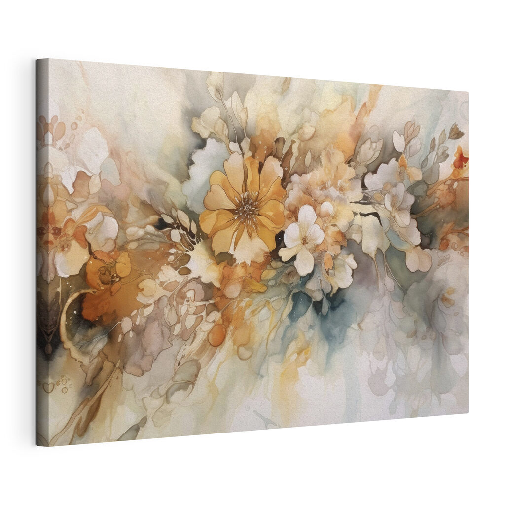 A painting of flowers