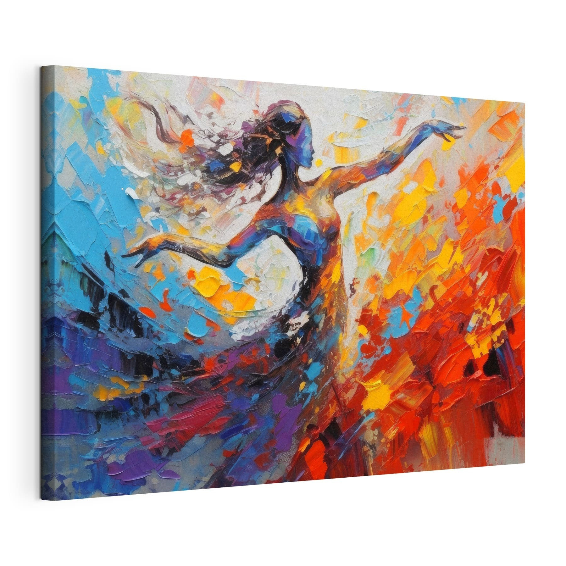A painting of a woman dancing