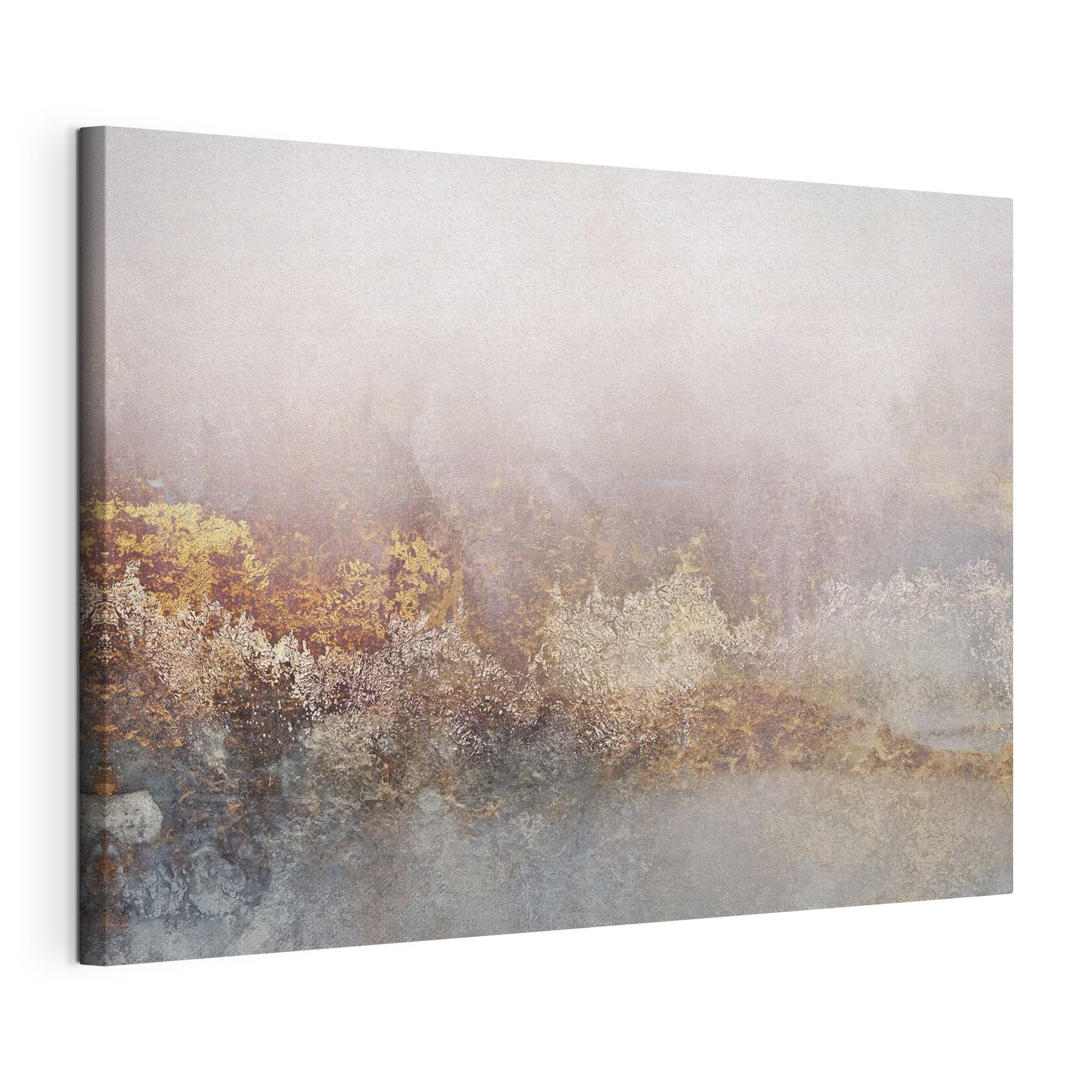 Soft hues create serene abstract landscape