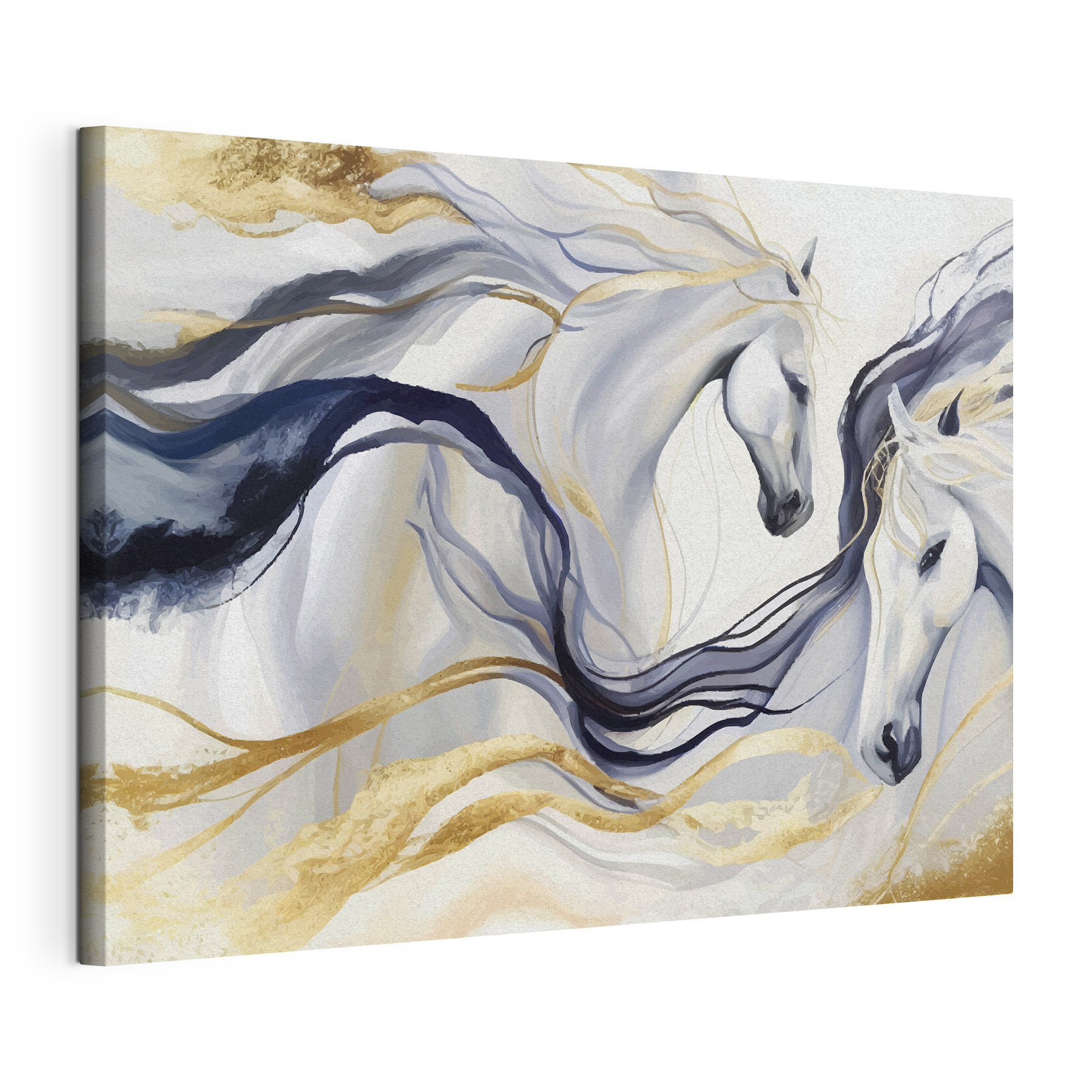 Ethereal Horses Amidst Swirling Colors Ethereal Horses Amidst Swirling Colors