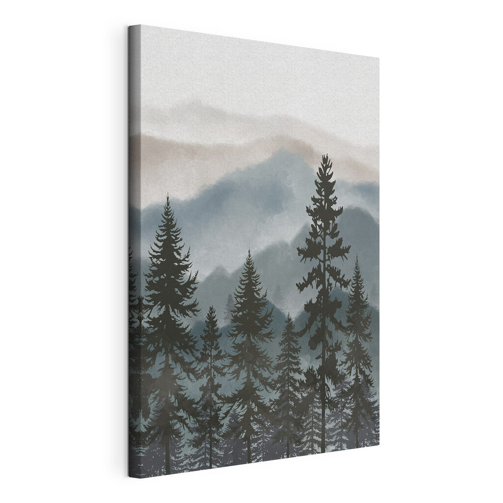 A group of trees in a forest