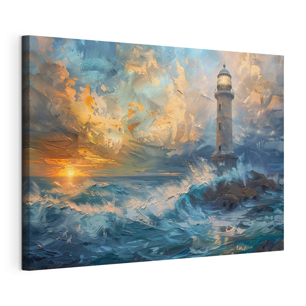 A lighthouse in the ocean A lighthouse in the ocean