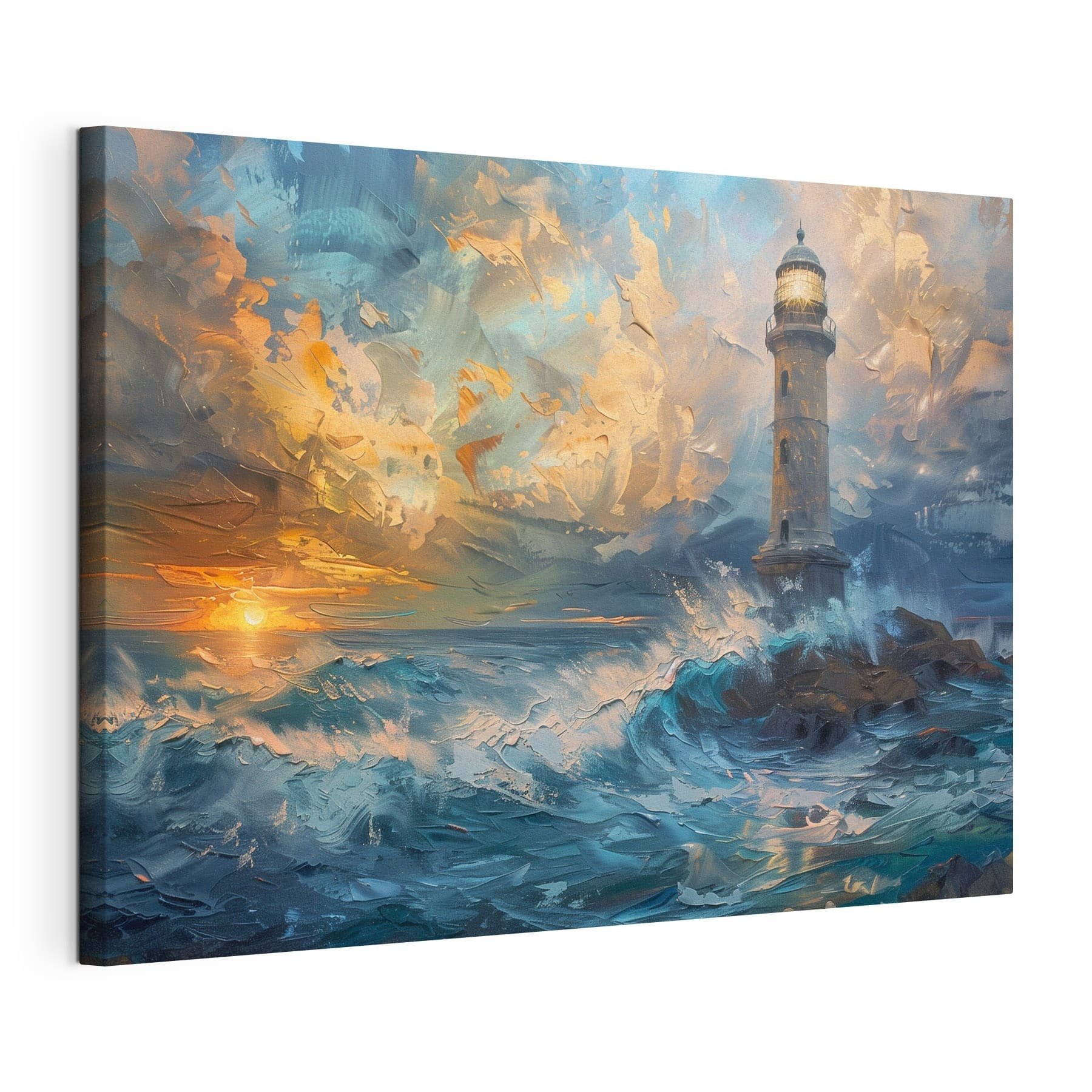 A lighthouse in the ocean A lighthouse in the ocean