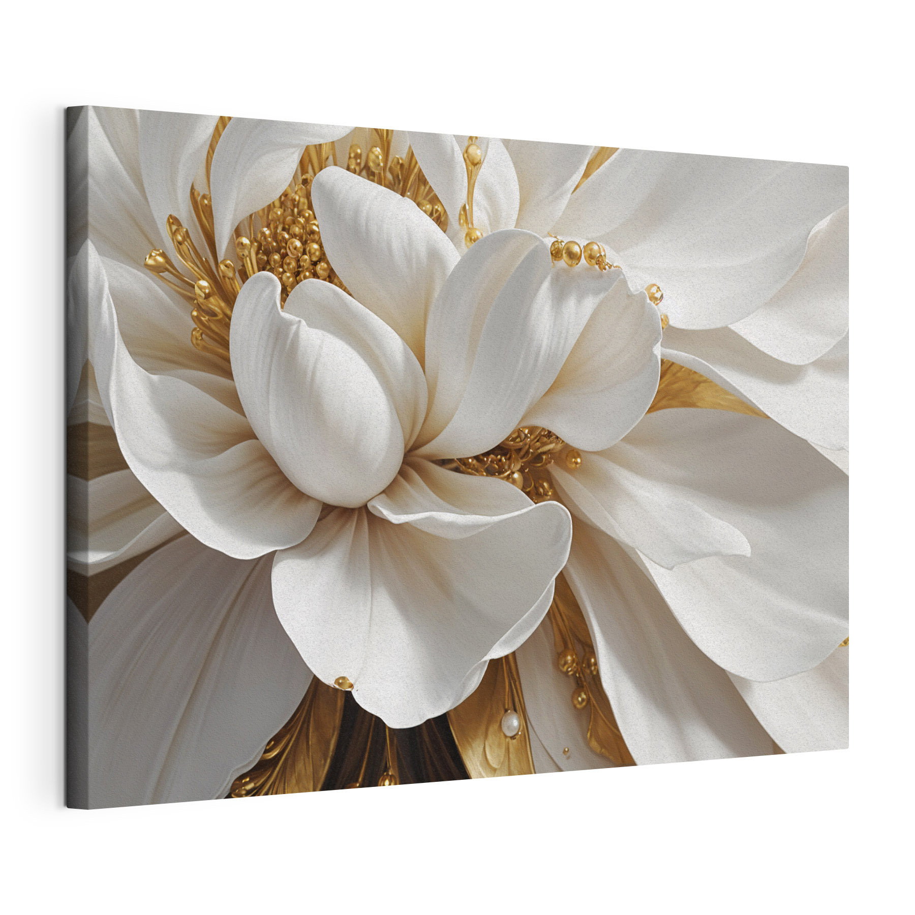 Elegant white flower with subtle details