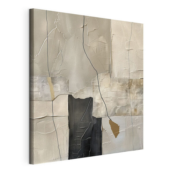 A black and white square tile