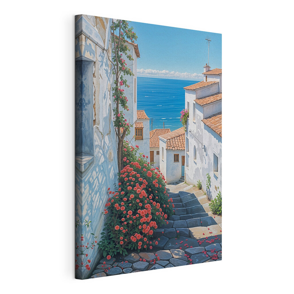 Stairs leading to a beach