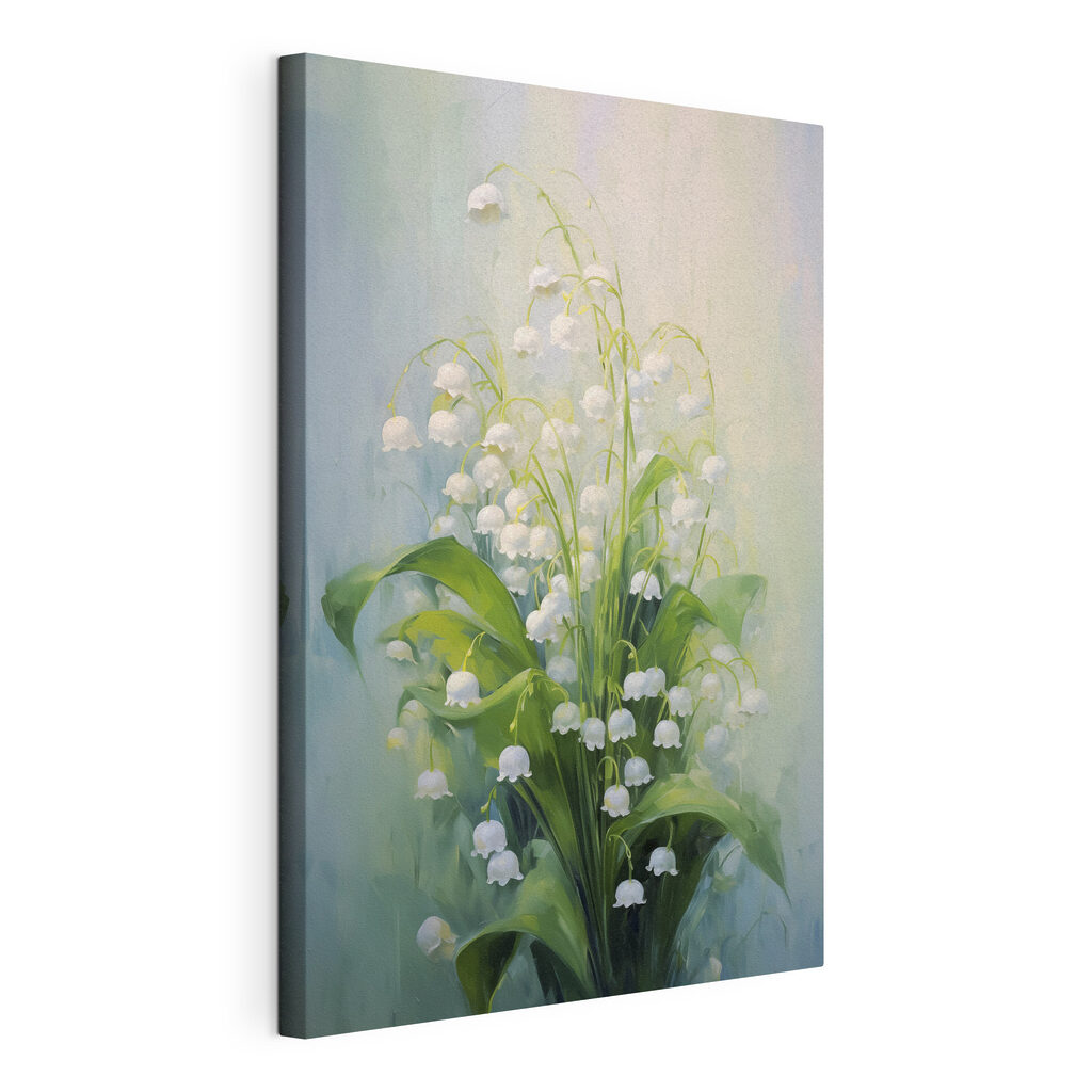 Painting of a bunch of white flowers Painting of a bunch of white flowers
