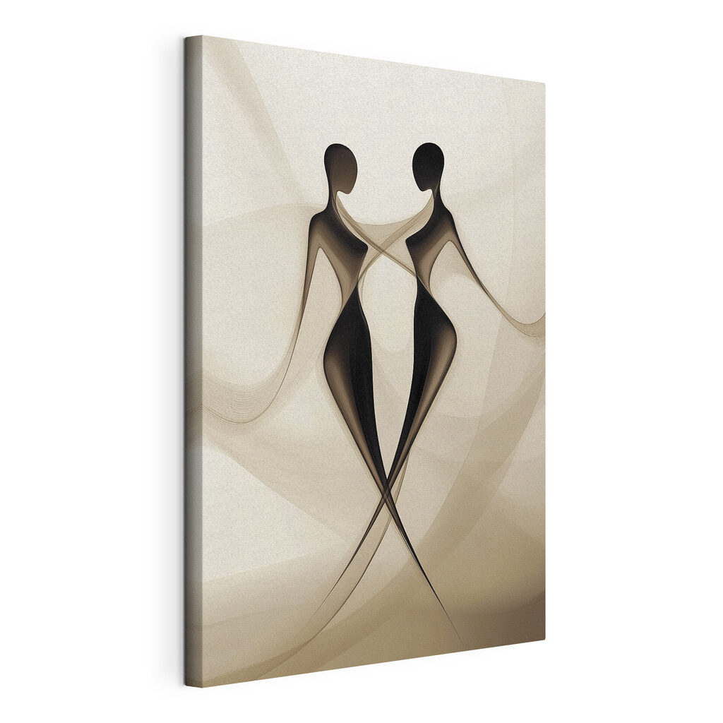 Couple of women in black and white Couple of women in black and white