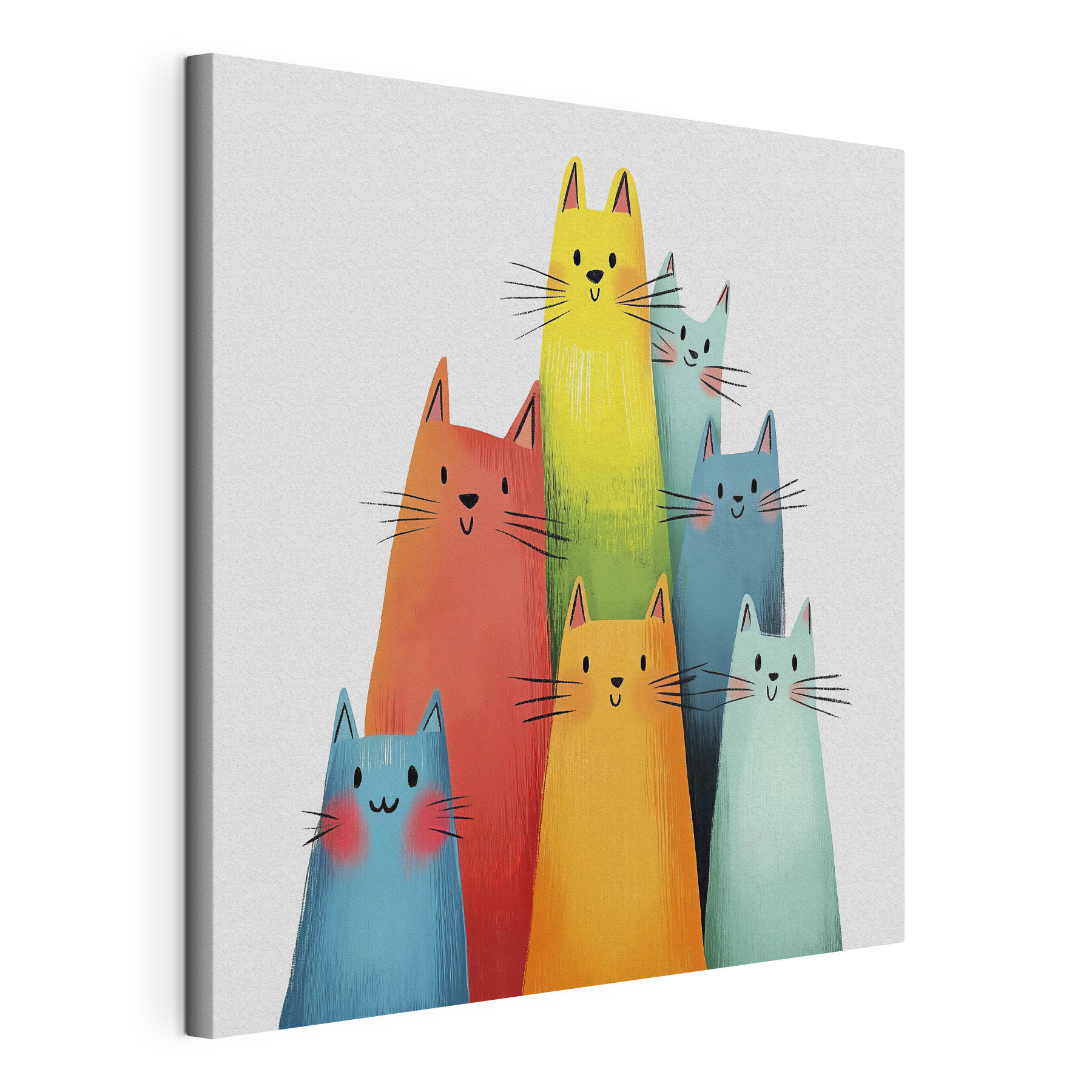 Group of cats with different colors Group of cats with different colors