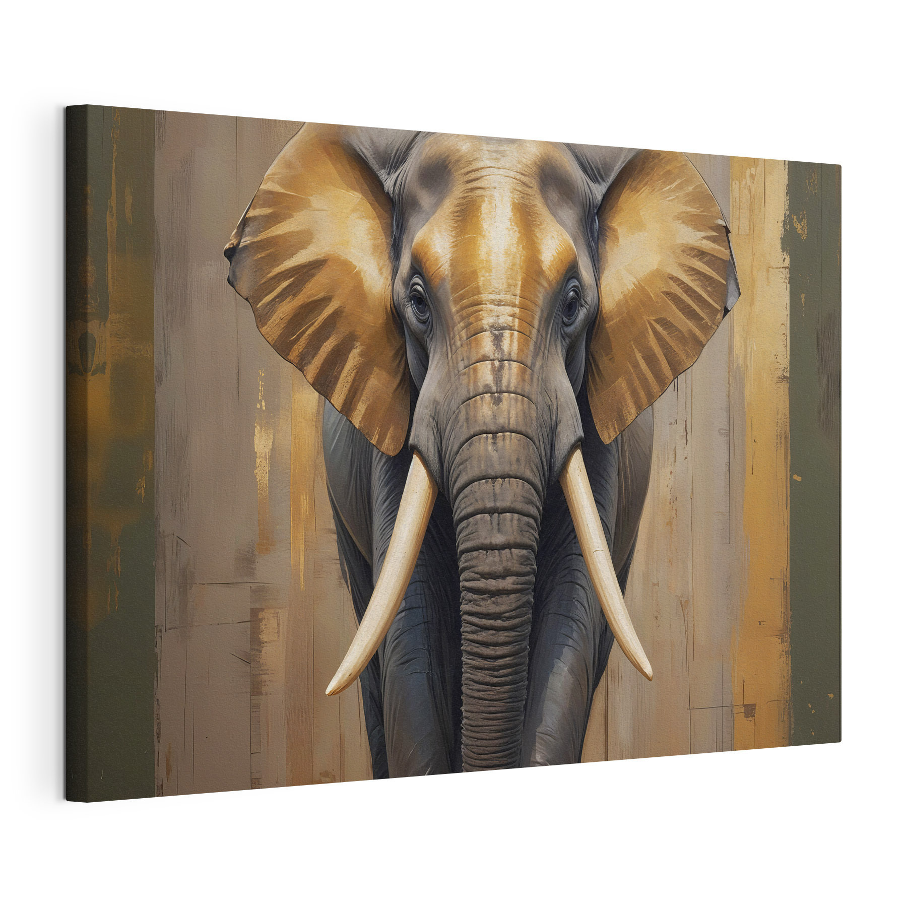 An elephant with large ears An elephant with large ears