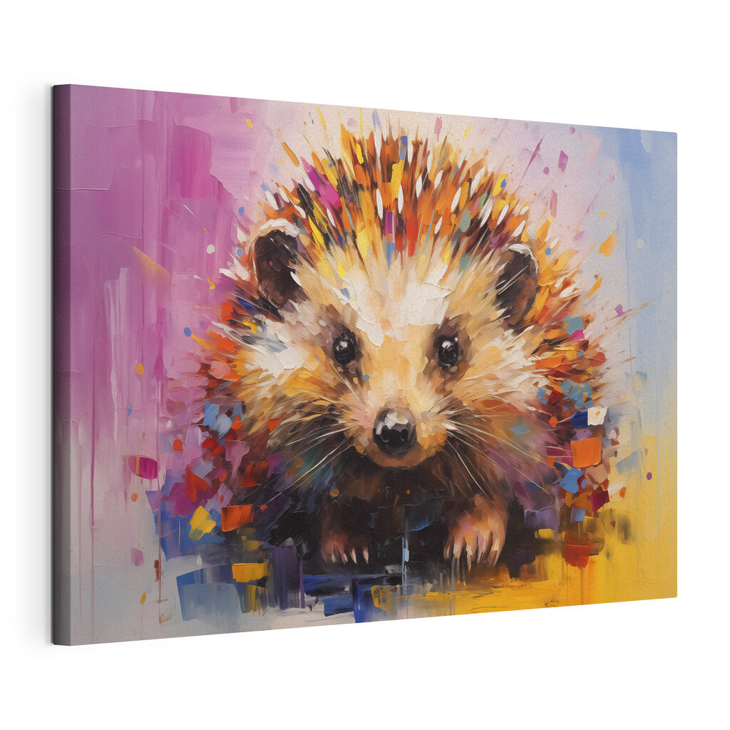 Painting of a hedgehog Painting of a hedgehog