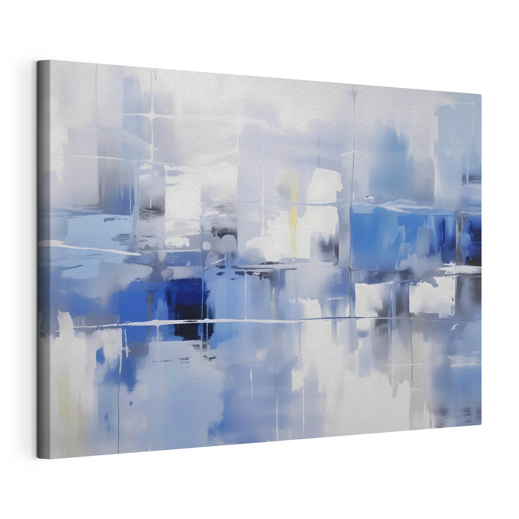 Blue and white wall Blue and white wall