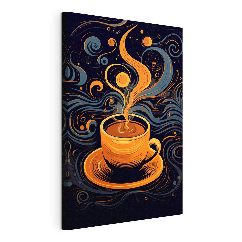 Coffee cup with smoke