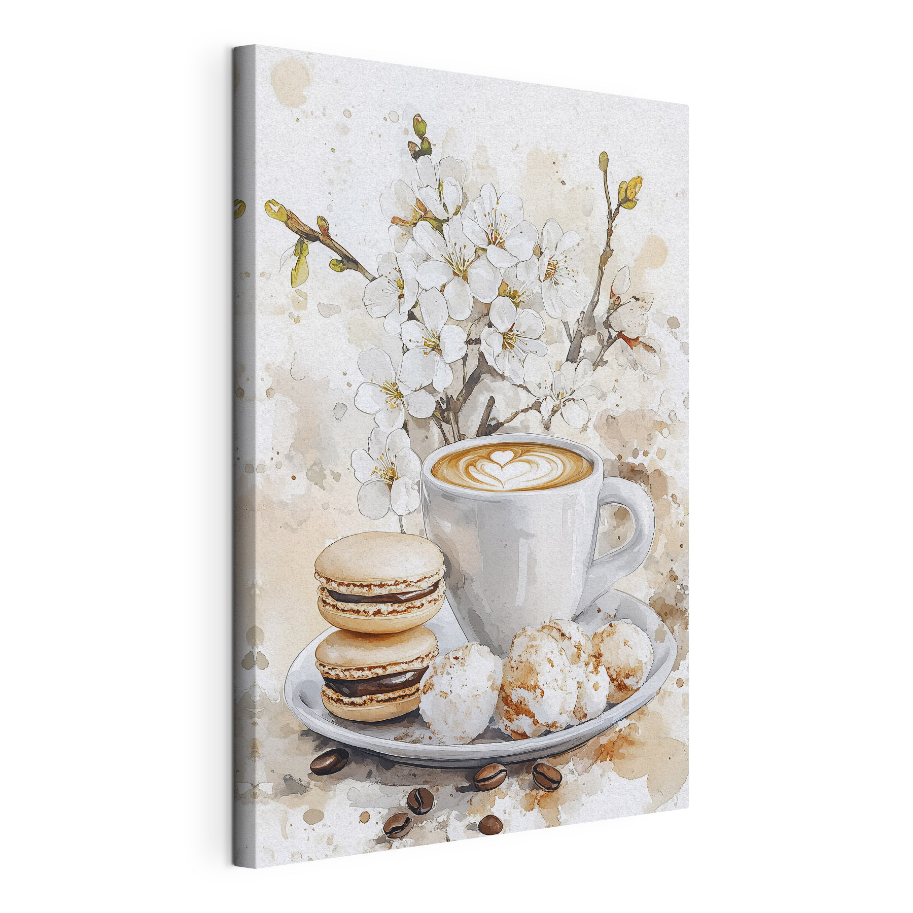 Cup of coffee and cookies