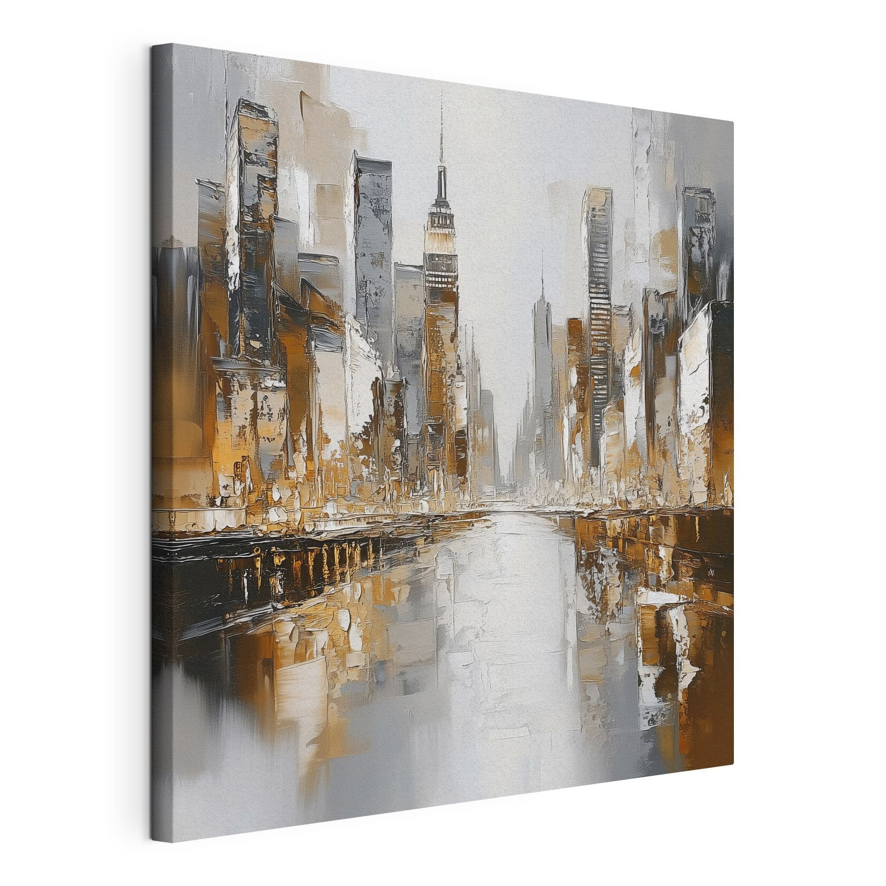 Painting of a city Painting of a city