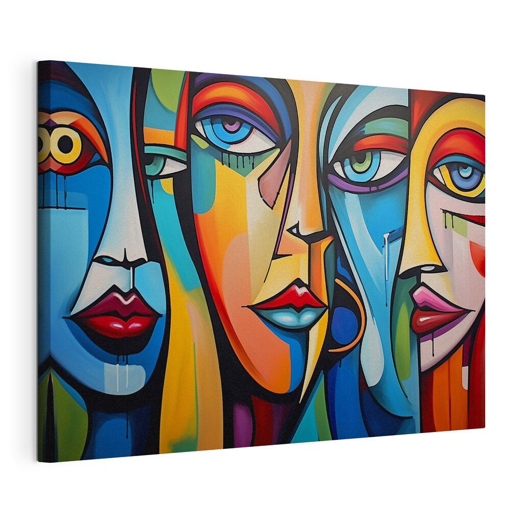 Painting of faces and lips Painting of faces and lips