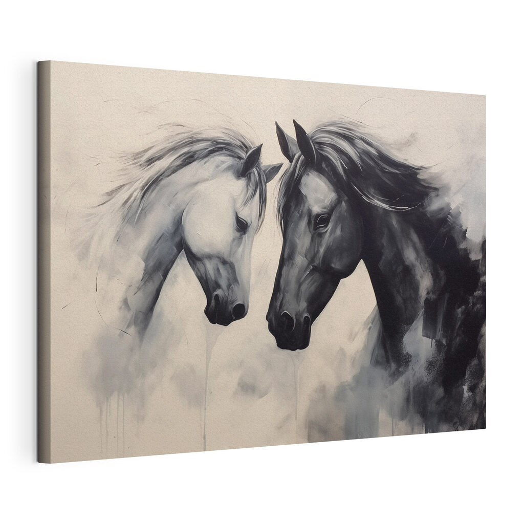 Painting of two horses