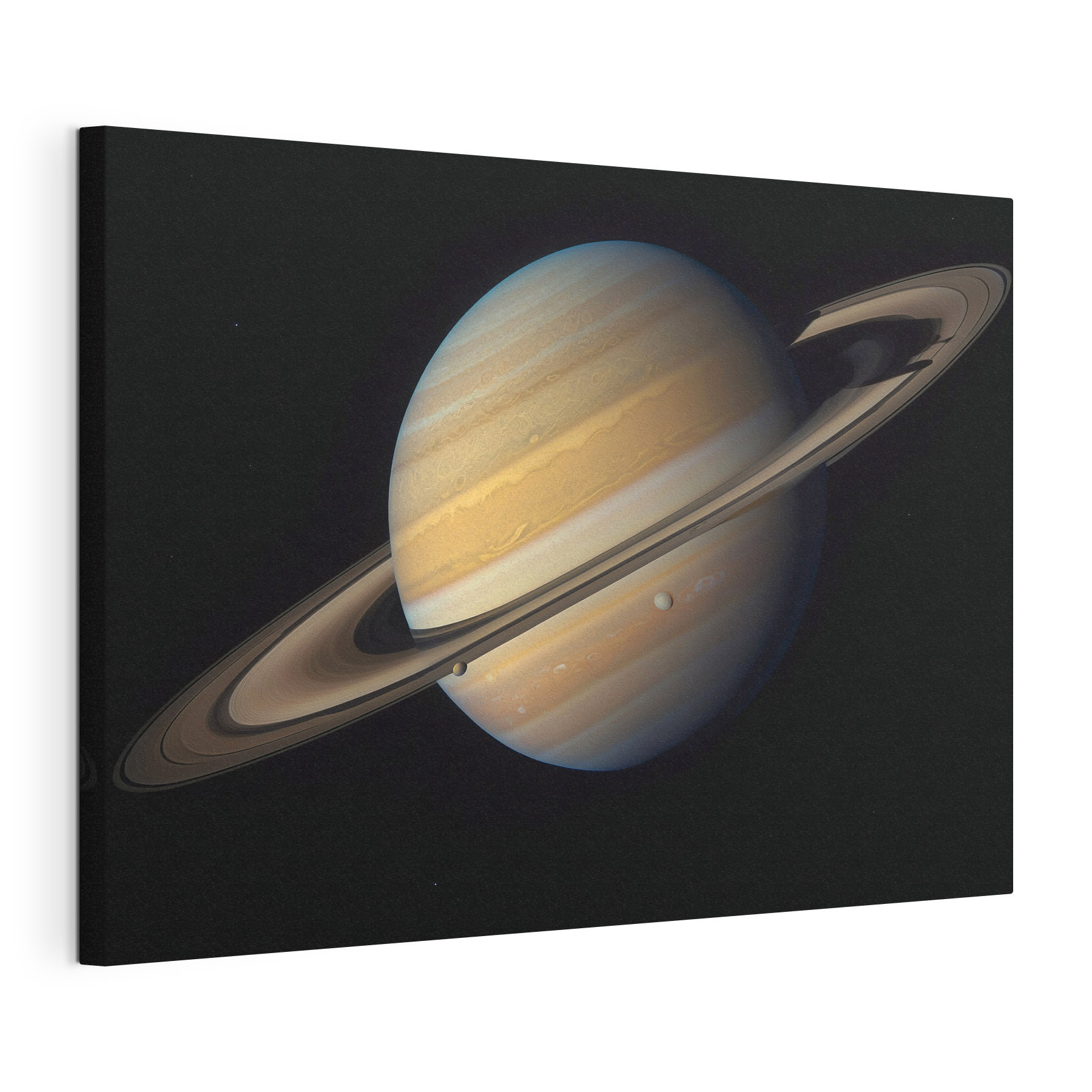 Planet with rings around it Planet with rings around it