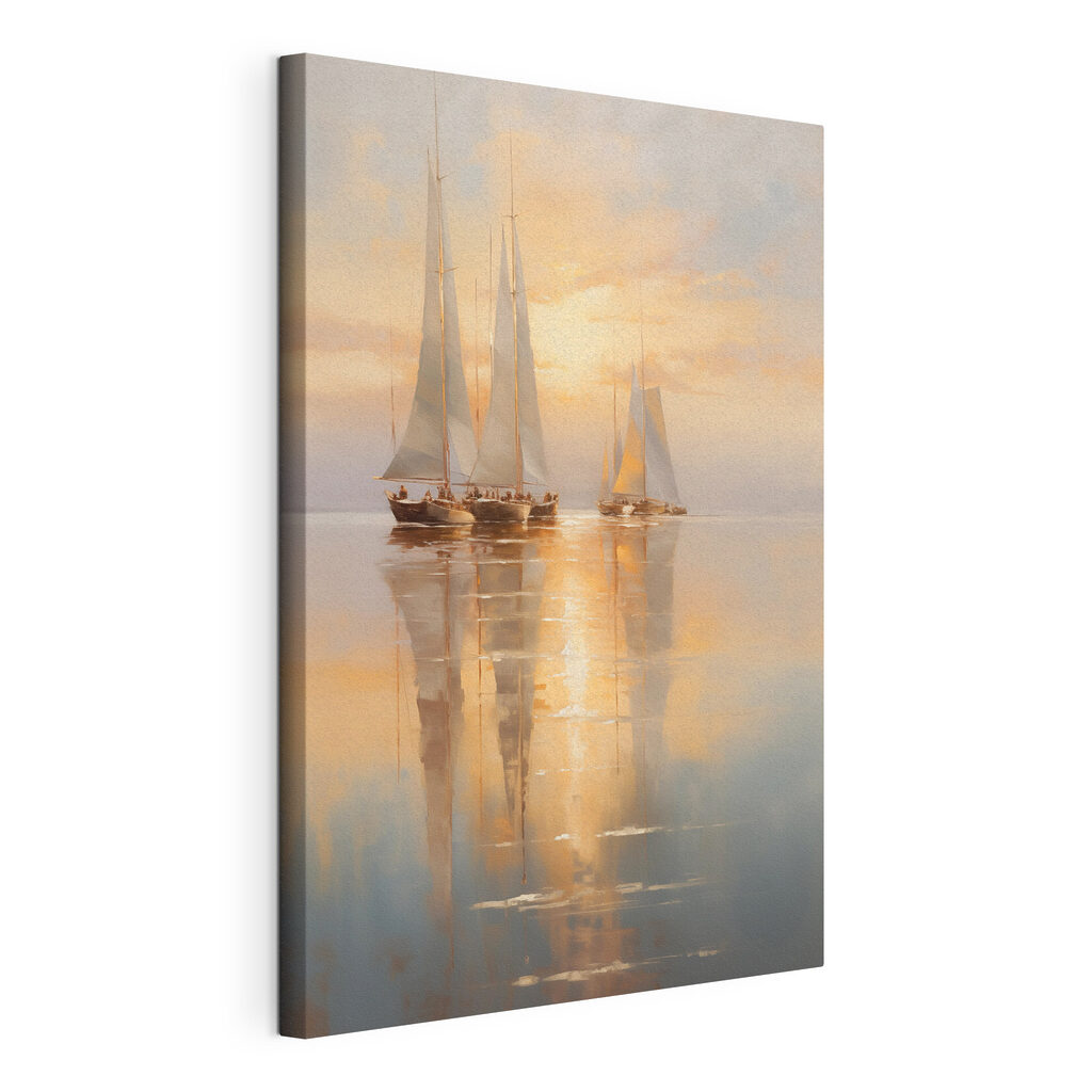 Group of sailboats on a body of water