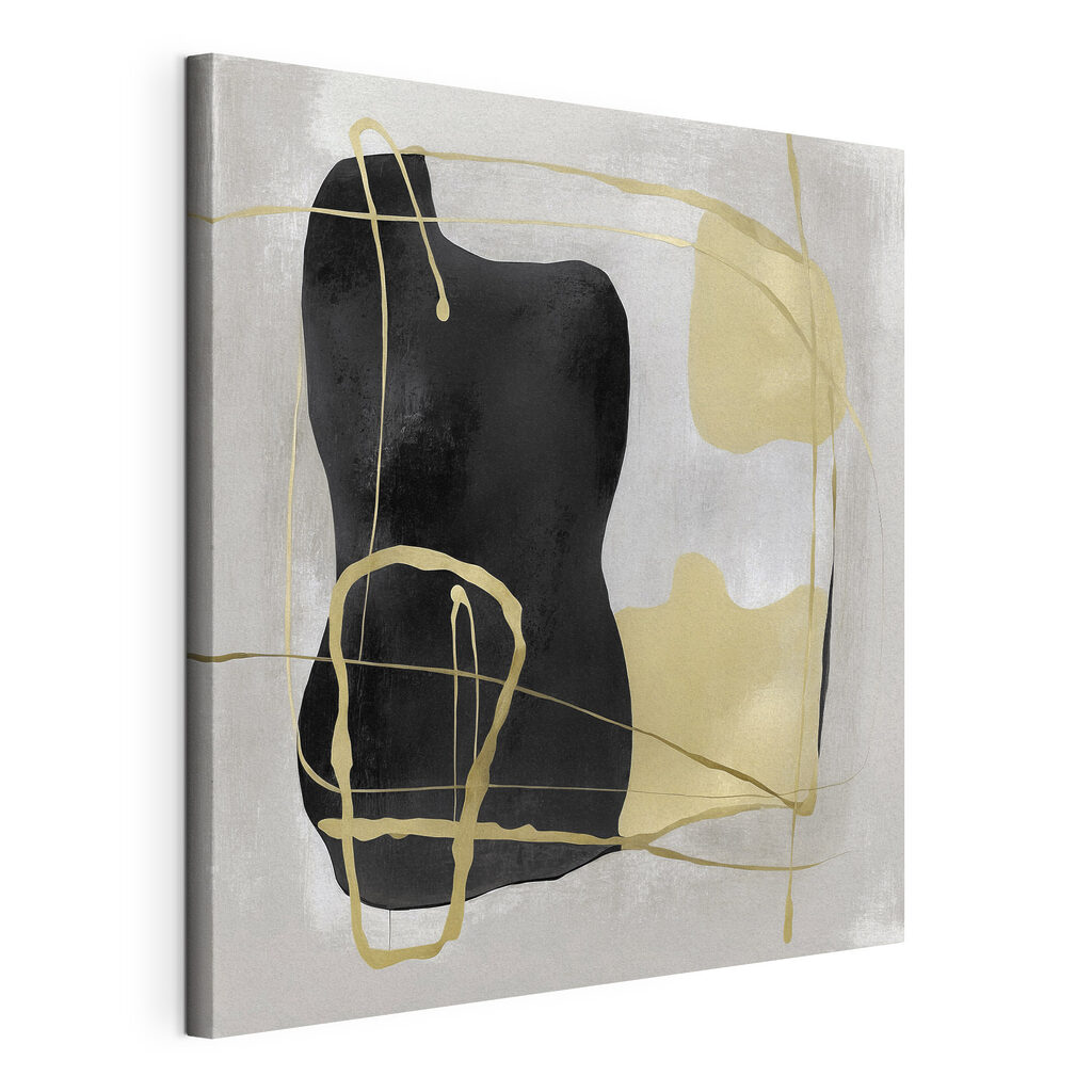 Abstract harmony in contrasting colors