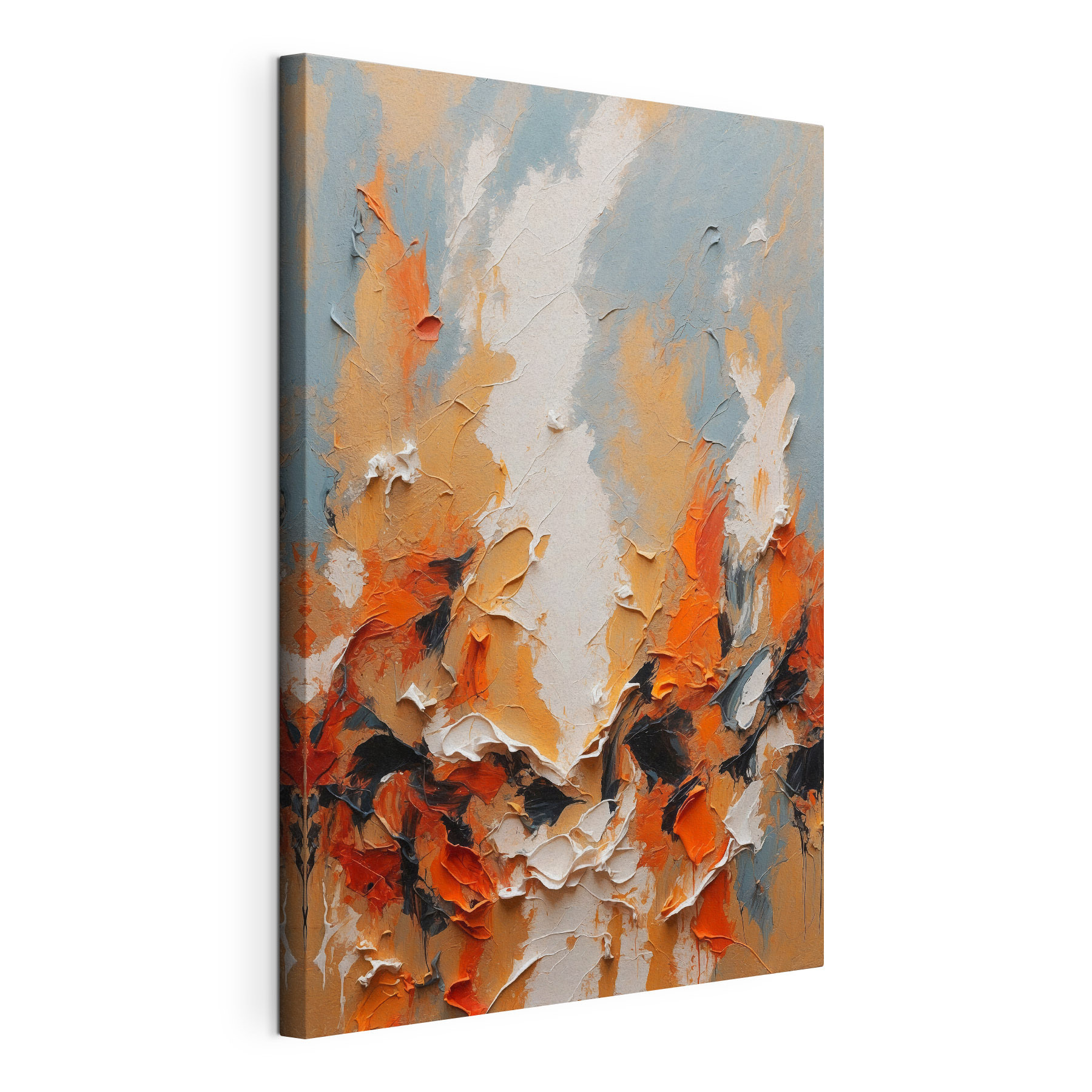 Vibrant colors in abstract expression