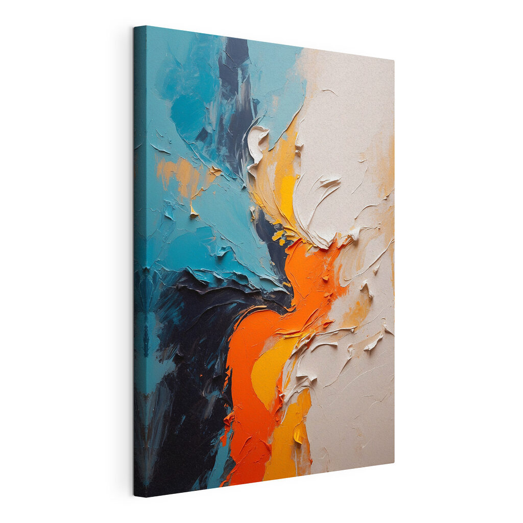 Vibrant swirls of color and texture