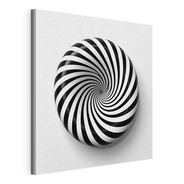 Black and white swirly object Black and white swirly object