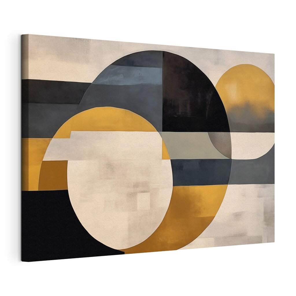 Painting of circles and lines