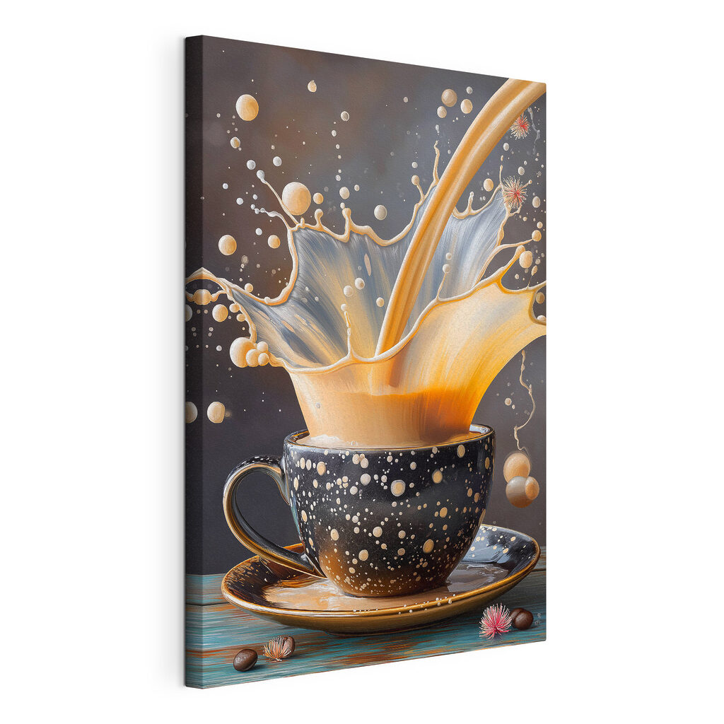 Splash of liquid in a cup