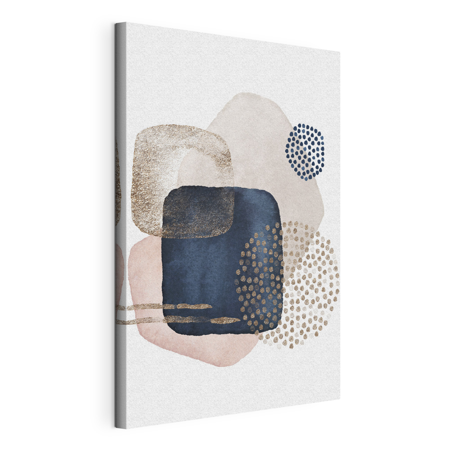 A painting of different shapes and colors A painting of different shapes and colors