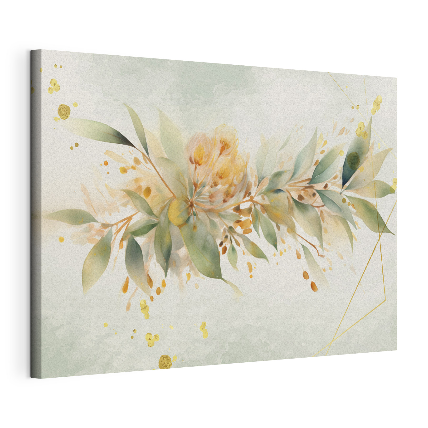 A painting of a flower