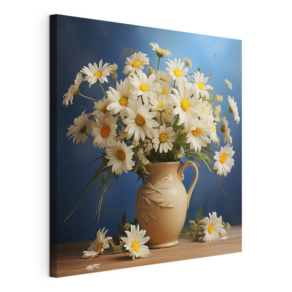 A vase of white flowers