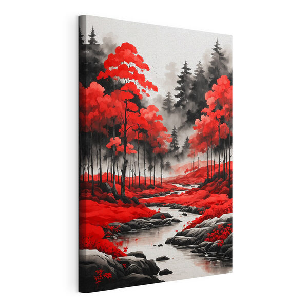 A river running through a forest