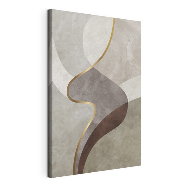 Abstract curves in soft hues