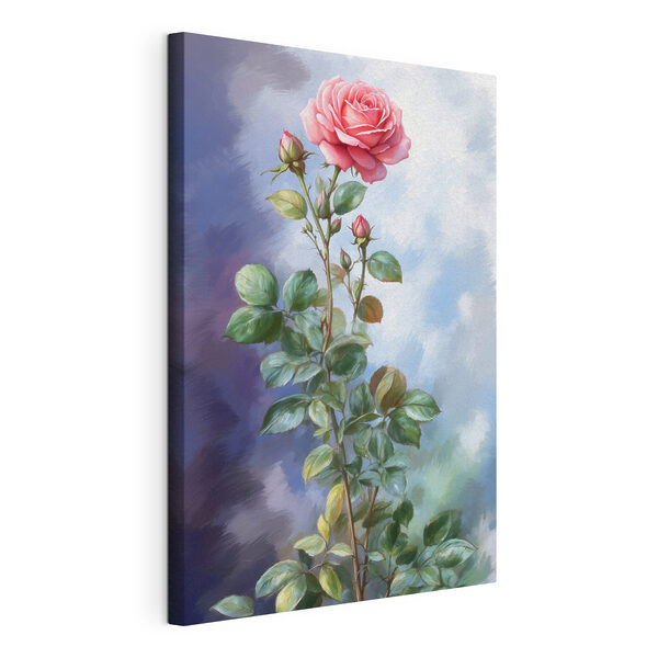 A painting of a rose