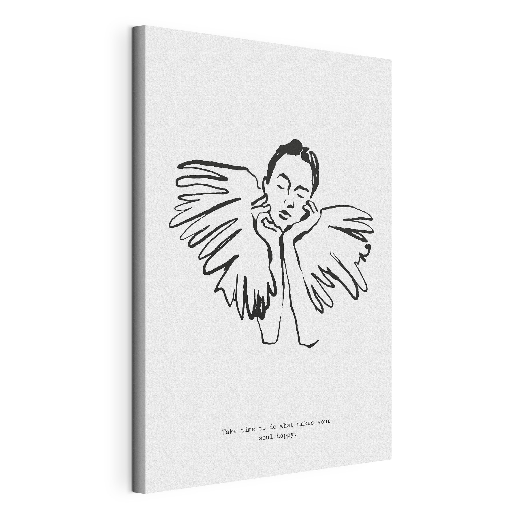 A drawing of a woman with wings A drawing of a woman with wings