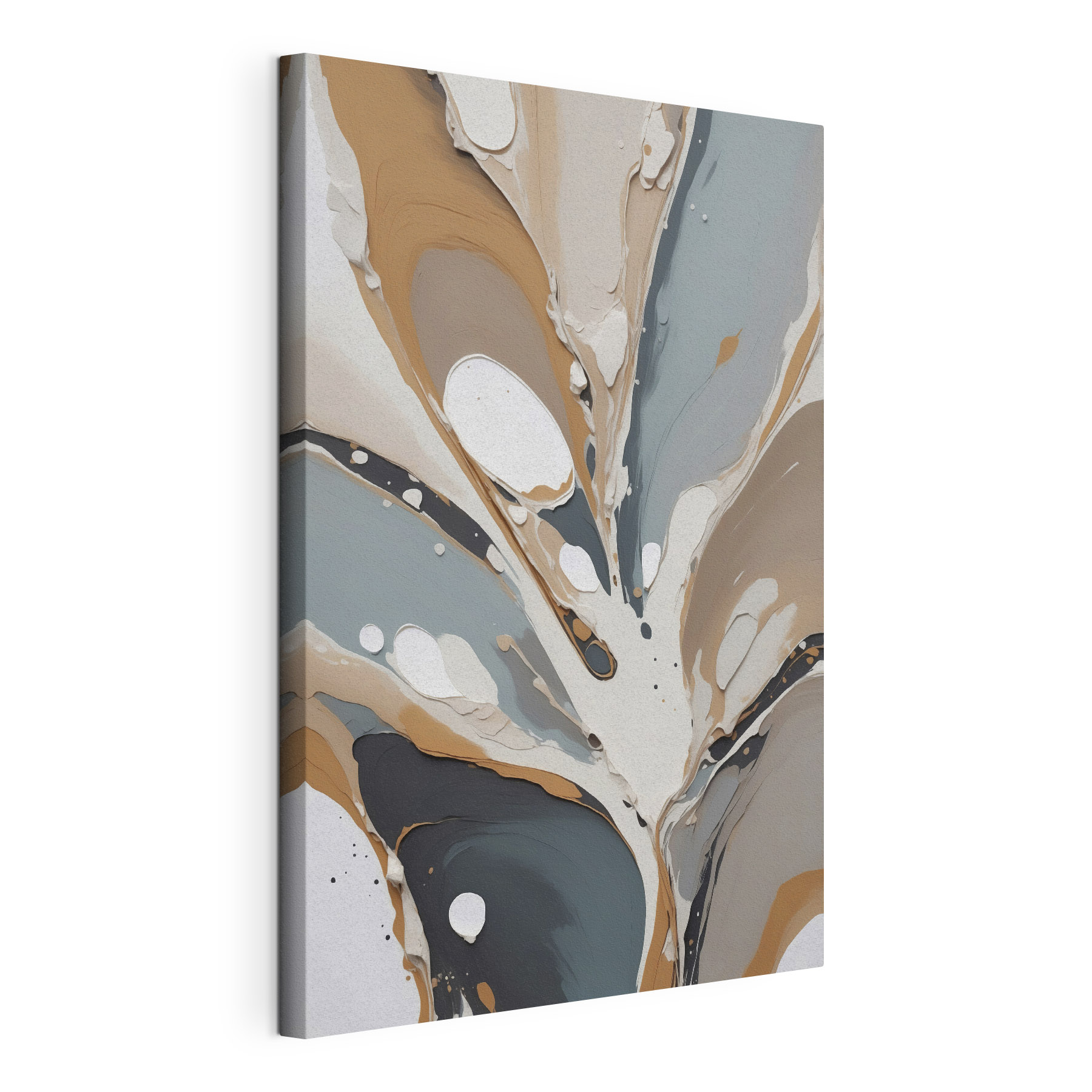 Fluid shapes in soothing earth tones Fluid shapes in soothing earth tones