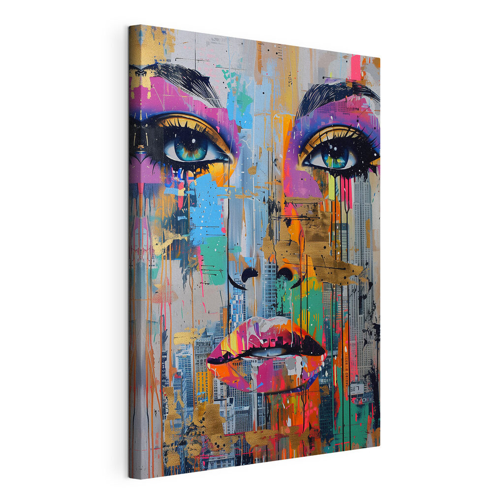 Painting of a woman's face